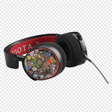 Apple headphones mic & audio at same. Dota 2 Steelseries Arctis 5 Headphones Video Game Headphones Game Electronics Png Pngegg