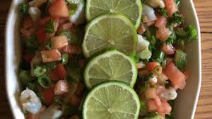 Use a juicer or hand squeeze the limes and set the juice aside. Easy Ceviche