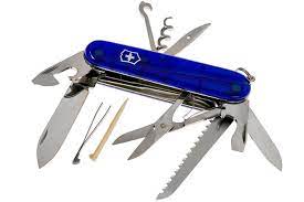 The victorinox huntsman is a popular choice among the different four layer models and 91mm sized knives overall. Victorinox Huntsman Schweizer Taschenmesser Blau Gunstiger Shoppen Bei Knivesandtools De