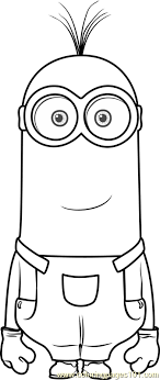 They are from the evolution of yellow unicellular organisms that have only one destiny: Kevin Coloring Page For Kids Free Minions Printable Coloring Pages Online For Kids Coloringpages101 Com Coloring Pages For Kids