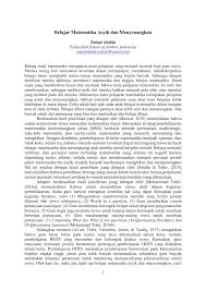Pdf Belajar Matematika Asyik Dan Menyenangkan