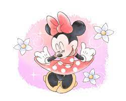Tap to play or pause gif. Line ê³µì‹ ìŠ¤í‹°ì»¤ Minnie Mouse Cute Politeness Example With Gif Animation