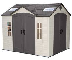 Lifetime Garden Sheds 60001 Dual Entry Storage Shed 8 X 10 Outdoor Storage Sheds Shed Plastic Sheds