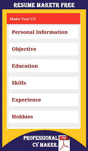 Free Cv Maker 2020 Resume Builder App Templates For Android Apk Download