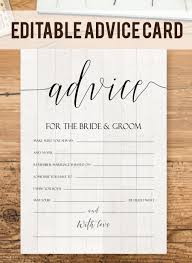 Bridal shower wishes should be optimistic and congratulatory, but your bridal shower card wording does not need to be boring. Editable Advice Cards For The Bride To Be Custom Advice Card Etsy Advice Cards Bridal Shower Advice Cards Marriage Advice Cards