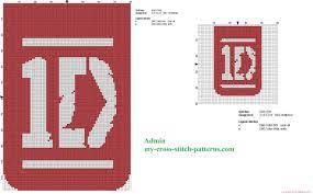 Regardless of which direction you work, you should make sure that the top. Two Cross Stitch Patterns Of Band One Direction Logos Free Cross Stitch Patterns Simple Unique Alphabets Baby