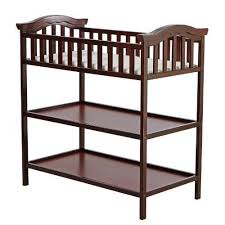 Cherry Finish Changing Table With 2 Shelves And Safety Rail Baby Changing Tables Furniture Nursery Furniture