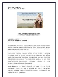 Vicente vázquez alonso (+2010), salesiano, que resulto ser una caja de sorpresas donde se mezcla un testimonio de vida de beatitud para la iglesia y la devoción a la virgen del carmen en garabandal: Discurso Tucacas Virgen Del Carmen