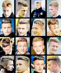 Going for the more classic footballer cut of short sides and combed over top, german attacking midfielder marco reus sports one of the fresher cuts in world football. 16 X Marco Reus Hair Reus Reus Hairstyle Soccer Player Hairstyles