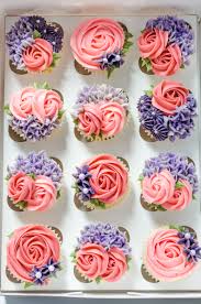 Flower Cupcakes Decorating Ideas Cupcake Recipes Dessert Decoration Mothers Day Cupcakes