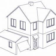 Dibujos De Casas En 3d En 2020 Dibujo De Casa Como Dibujar Una Casa Dibujos De Planos