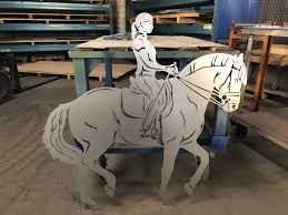 Individuelle Anfertigung Nach Foto Dressurreiter Metallkunstprojekte Ostern Basteln Holz Bilder