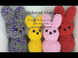 See more ideas about crochet patterns, crochet, crochet projects. Updated Video Crochet Bunny Peeps Youtube