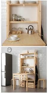 Ikea Launches Space Saving Shelving Unit With Foldable Table Smallspace Compactliving Wohnzimm Space Saving Shelves Ikea Small Spaces Space Saving Apartment
