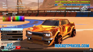 Titanium white harbinger gxt with propeller & interstellar | best rocket league car designs. Best Rocket League Painted Dingo Car Designs With Astro Csx Inverted Wheels Interstellar Decals Rocketleaguedesigns Com