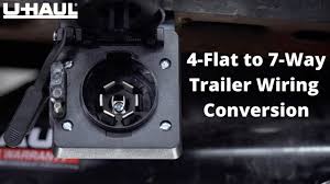 When it is needed for towing, simply pull the connector out and shut the trunk or rear door. 4 Flat To 7 Way Trailer Wiring Conversion Youtube