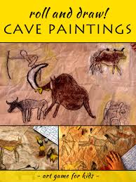 Roll A Cave Painting Prehistoric Art Lesson For Kids Prehistoric Art Art Lessons For Kids Art Lessons