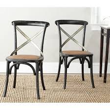 Safavieh Eleanor X Back Bistro Rustic Side Chair Set Of 2 Walmart Com In 2020 Dining Chairs Black Dining Chairs Solid Wood Dining Chairs