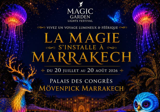 Poster for Magic Garden Light Festival Marrakech 2026