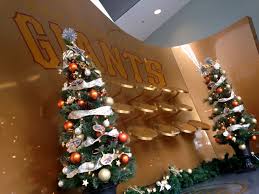 The Sfgiants Front Office Is Ready For The Holidays San Francisco Giants Baseball Sf Giants Sf Giants Baseball