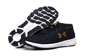 Black And Gold Under Armour Shoes Cheap Free Shipping Under Armour Ua Charged Reactor Mens Black Gold Shoes Whatsapp 8613328373859 Zapatillas