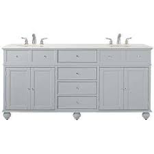 Home Decorators Collection Hampton Harbor 72 In W X 22 In D Double Bath Vanity In Dove Grey With Marble Vanity Top In White Bf 21712 Dg Marble Vanity Tops Double Bath Cheap Bathroom