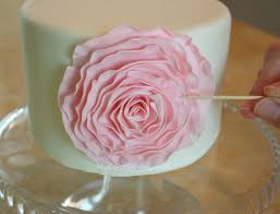 Pretty Pink Flower Cake Wedding Cake Fondant Flowers Diy Wedding Cake Cake Tutorial