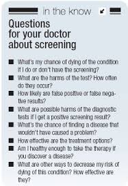 Take control and learn which ten screening tests you should get. Considering The Pros And Cons Of Health Screening Tests