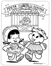 Costumes típicos podem incluir a coleta da erva perene de são joão para uso medicinal, religioso ou espiritual. Desenhos Para Colorir Festa Junina Da Turma Da Monica