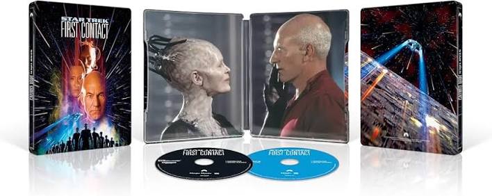 Amazon.com: Star Trek: First Contact (30th Anniversary Steelbook) [4K UHD +  Blu-Ray] : Patrick Stewart, Jonathan Frakes, Brent Spiner, LeVar Burton,  Michael Dorn: Movies & TV