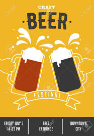 Fête De La Bière. Affiche De L'événement Avec Des Lunettes Et Des Mains  Clip Art Libres De Droits, Svg, Vecteurs Et Illustration. Image 50880818