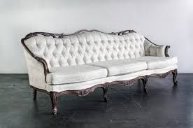 French provincial furniture was an inspiration for this look. Vintage Sofa French Provincial Ivory Amigo Party Rentals Inc