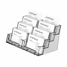 6 gauge high quality crystal clear vinyl. Business Card Holder With 8 Dispensers Vkf Renzel