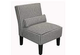 Black And White Houndstooth Chair Bergman Armless Chair Houndstooth On Onekingslane Com White Upholstered Chair Upholstered Chairs Furniture