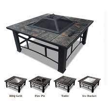Has two sturdy handles on top for lifting and a 10 tall letter of your choice. Garden 4 In 1 Square Fire Pit With Bbq Grill Cooler And Tile Table Top Charcoal Outdoor Fire Pit Table Buy Fire Pit Garden Fire Pit Table Fire Pit Table Product On Alibaba Com