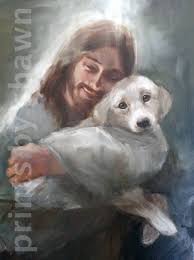 Jesus With A White Dog Etsy In 2020 Dog Love Dog Quotes White Dogs