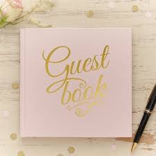 Stick the pic in your guest book/scrap book and write. Pale Pink Gold Foil Wedding Guest Book Guest Books Pens Alternatives Weddings How Divine