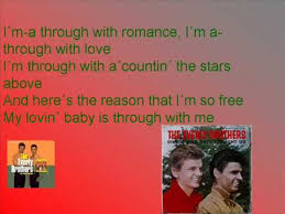 Everly Brothers Bye Bye Love With Lyrics Youtube