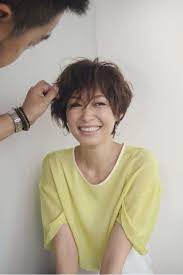 田丸麻紀 wardrobe 髪型360度 髪型 50代 ヘアスタイル ショート 髪型 ショート パーマ