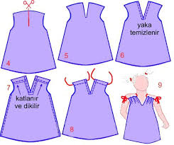 Cocuk Elbisesi Yapimi Teknikleri E Dikis Bebek Giysi Desenlerleri Dikis Kiz Bebek Modasi