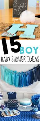 The shower for this new baby boy includes a super cute mini clothesline with hanging onesies over the baby shower gifts. 15 Baby Shower Ideas For Boys The Realistic Mama