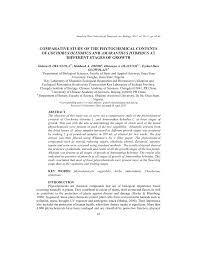 Pdf Comparative Study Of The Phytochemical Contents Of Cochorus Olitorius And Amaranthus Hybridus At Different Stages Of Growth