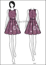 Dress Span Kombinasi Garis Fashiondesigner Butik Onlineshop Fashion Dress Illustration Batik Dress Modern