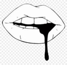 Download free blood dripping fonts. Lip Black Tint Aesthetic Png Sticker White Blood Dripping From Mouth Drawing Transparent Png 1024x1024 586081 Pngfind