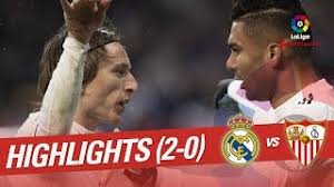 Head to head statistics and prediction, goals, past matches, actual form for la liga. Highlights Real Madrid Vs Sevilla Fc 2 0 Youtube
