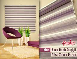 Renk Gecisli Zebra Perdeler Buyuleyici Renk Tonlariyla Her Ortama Uyum Saglar Kusursuz Renk Gecisleri Ve Pliseli Kumasin Verdigi Derinli Ev Dekoru Zebra Perde