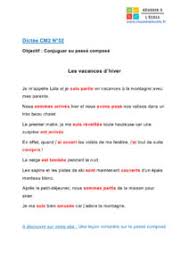 The passé composé is the most used past tense in the modern french language. Dictee Cm2 11 Exercices Corriges A Imprimer Gratuitement