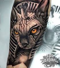 Everyone who decides to make a tattoo, puts a special significance in it. Vinyl Sticker Wall Decal Tattoo Sphynx Cat 4 Eyes Optical Illusions Kitten Hell