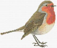 Bird Cross Stitch Pattern Free Robin Redbreast Cross Stitch Bird Cross Stitch Cross Stitch Animals