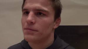 Max Thomsen after defeating #4 Lavion Mayes